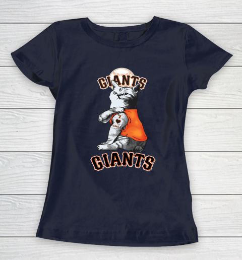 MLB Baseball My Cat Loves San Francisco Giants Women's T-Shirt 2