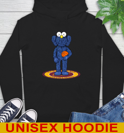 NBA Basketball Cleveland Cavaliers Kaws Bff Blue Figure Shirt Hoodie 2