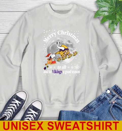 Minnesota Vikings Merry Christmas To All And To Vikings A Good Season NFL Football Sports Sweatshirt 5