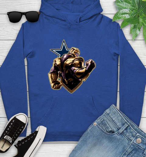 NFL Thanos Avengers Endgame Football Sports Dallas Cowboys Youth Hoodie 9