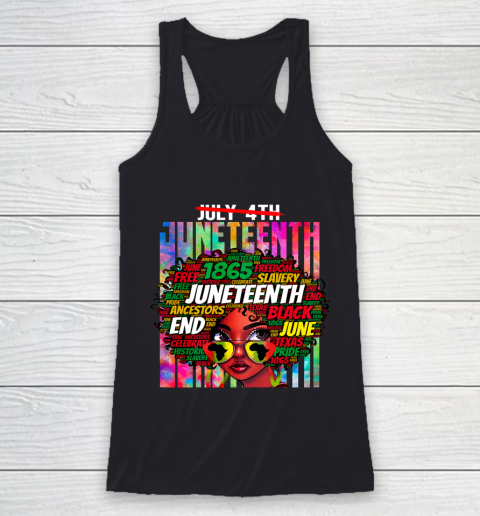 Juneteenth Freedom Day African American June 19th Junenth Racerback Tank