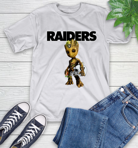 Oakland Raiders NFL Football Groot Marvel Guardians Of The Galaxy T-Shirt 12