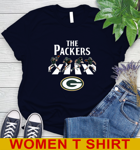 NFL Football Green Bay Packers The Beatles Rock Band Shirt Women's T-Shirt 2