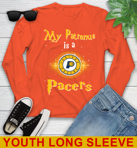 NBA Basketball Harry Potter My Patronus Is A Indiana Pacers Youth Long Sleeve 3