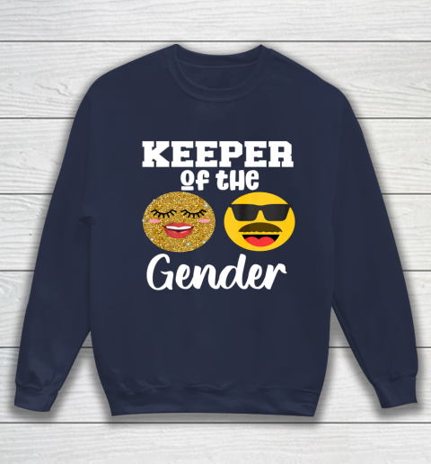 Keeper of the Gender Staches or Lashes Gender Reveal Party Sweatshirt 2
