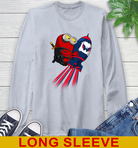 NHL Hockey Washington Capitals Deadpool Minion Marvel Shirt Long Sleeve T-Shirt 6