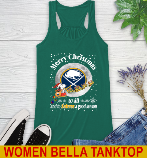 Buffalo Sabres Merry Christmas To All And To Sabres A Good Season NHL Hockey Sports Racerback Tank 5