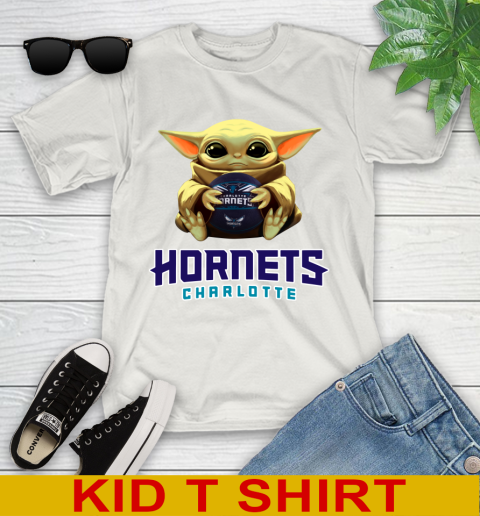 NBA Basketball Charlotte Hornets Star Wars Baby Yoda Shirt 112