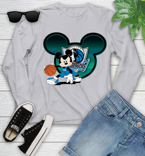 NBA Dallas Mavericks Mickey Mouse Disney Basketball Youth Long Sleeve 5