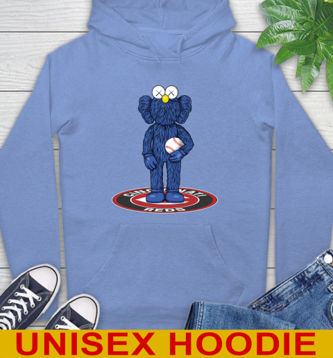 MLB Baseball Cincinnati Reds Kaws Bff Blue Figure Shirt Hoodie 12 MLB Baseball Cincinnati Reds Kaws Bff Blue Figure Shirt Hoodie - Image 12