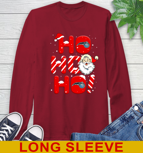 Orlando Magic NBA Basketball Ho Ho Ho Santa Claus Merry Christmas Shirt Long Sleeve T-Shirt 9