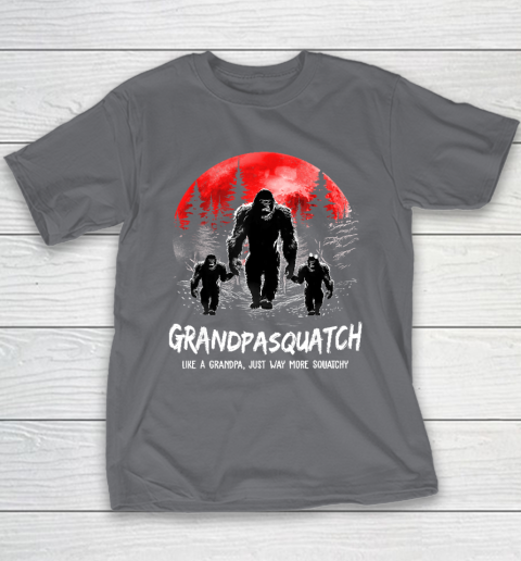 Grandpa Squatch Like A Grandpa Just Way More Squatchy Funny Youth T-Shirt 5