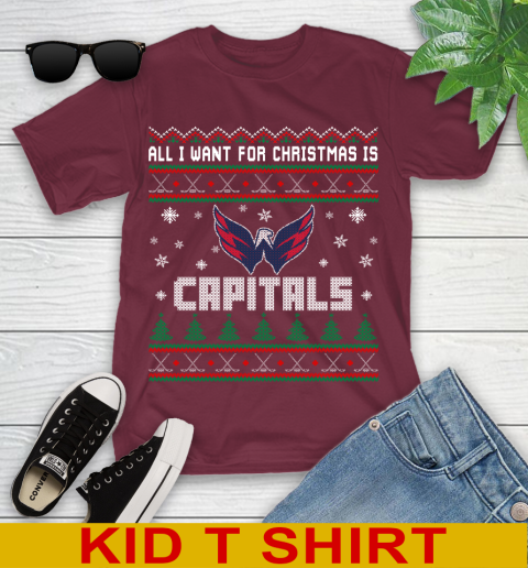 Washington Capitals NHL Hockey All I Want For Christmas Is My Team Sports 101