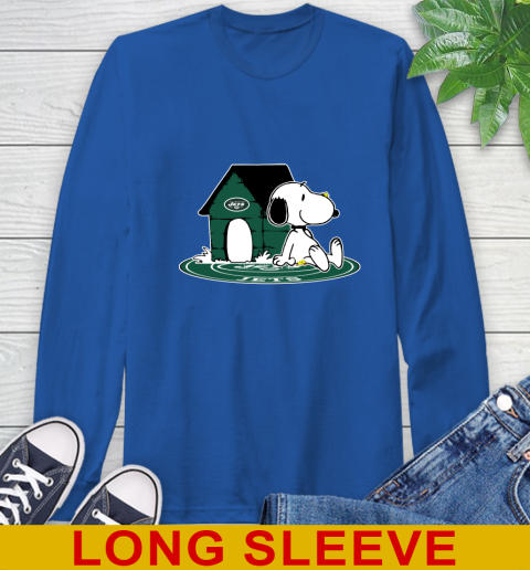 NFL Football New York Jets Snoopy The Peanuts Movie Shirt Long Sleeve T-Shirt 9