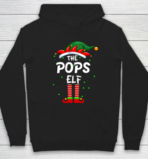 Mens The Pops Elf Family Matching Group Papa Dad Christmas Pajama Hoodie