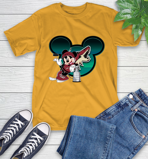 NHL Arizona Coyotes Stanley Cup Mickey Mouse Disney Hockey T Shirt T-Shirt 3