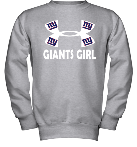 NFL New York Giants Girl Under Armour Football Sports URJxZ4I8ytS youth sweatshirt 47 95 151514 front sport grey