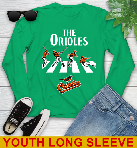 MLB Baseball Baltimore Orioles The Beatles Rock Band Shirt Youth Long Sleeve 7