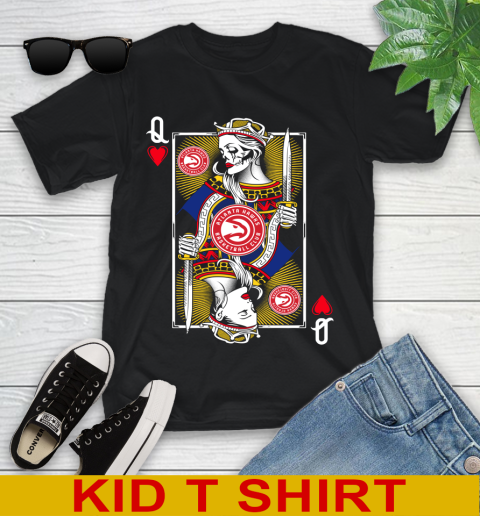 NBA Basketball Atlanta Hawks The Queen Of Hearts Card Shirt Youth T-Shirt