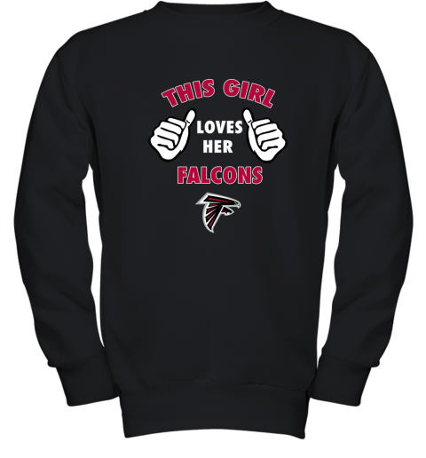 This Girl Loves Her Atlanta Falcons Youth Sweatshirt