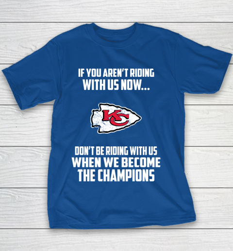 NFL Kansas City Chiefs Football We Become The Champions Youth T-Shirt 6