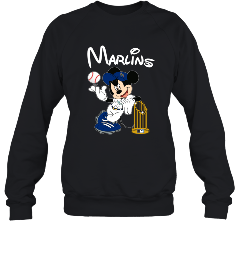 Miami Marlins Mickey Taking The Trophy MLB 2019 Sweatshirt