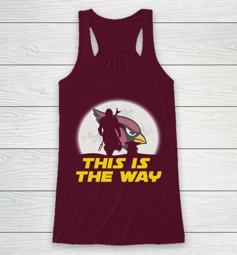Arizona Cardinals NFL Football Star Wars Yoda And Mandalorian This Is The Way Racerback Tank 2