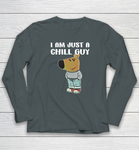 Chill Guy Shirt I Am Just A Chill Guy Long Sleeve T-Shirt 3
