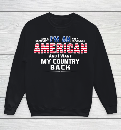 Veteran Shirt Patriot I Am An American Youth Sweatshirt