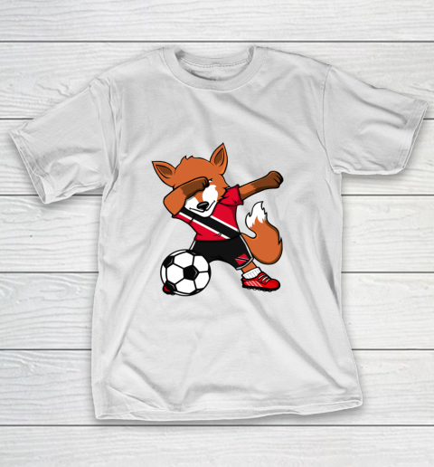 Dabbing Fox Trinidad and Tobago Soccer Fans Jersey Football T-Shirt