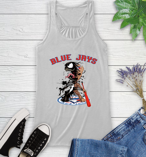 MLB Toronto Blue Jays Baseball Venom Groot Guardians Of The Galaxy Racerback Tank