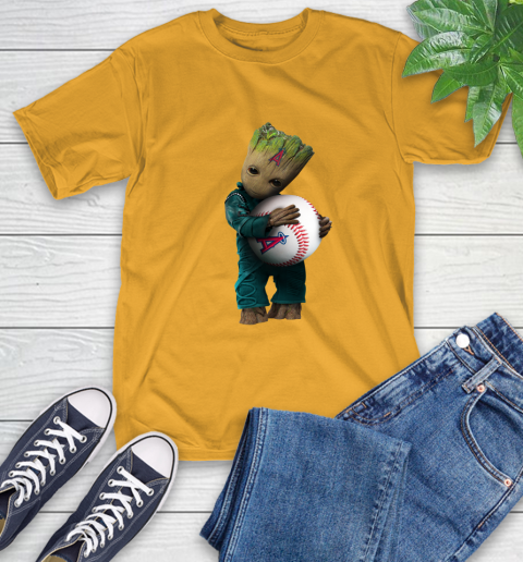 MLB Groot Guardians Of The Galaxy Baseball Sports Los Angeles Angels T-Shirt 3