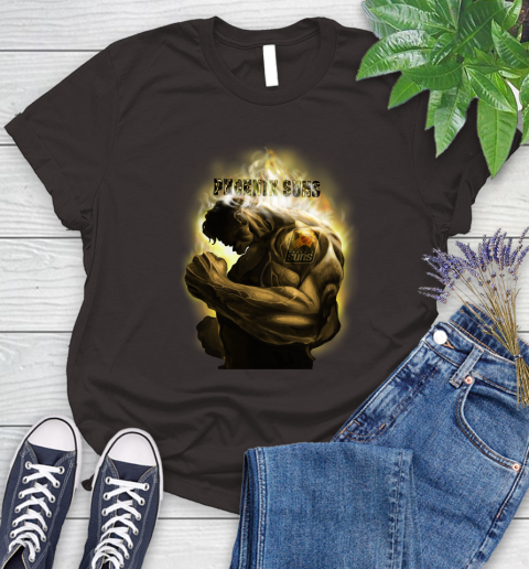 Phoenix Suns NBA Basketball Hulk Marvel Avengers Sports Women's T-Shirt 11