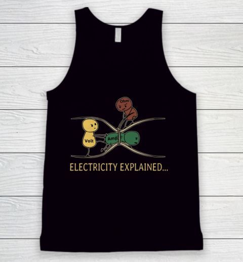 Electricity Explained Electrician Retro Tank Top