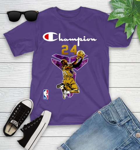 Kobe Bryant Champion Black Mamba 24 Shirt 96