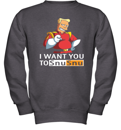 7tkz i want you to snusnu futurama mashup pornhub logo shirts youth sweatshirt 47 front dark heather
