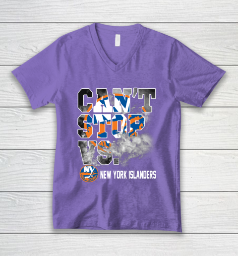 NHL New York Islanders Hockey Can't Stop Vs V-Neck T-Shirt 8