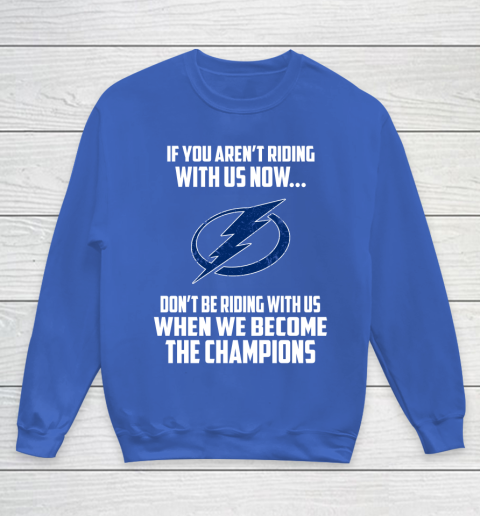 NHL Tampa Bay Lightning Hockey We Become The Champions Youth Sweatshirt 6