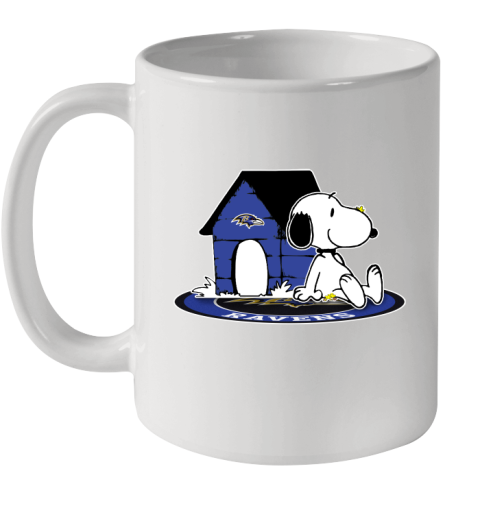 NFL Football Baltimore Ravens Snoopy The Peanuts Movie Shirt Ceramic Mug 11oz