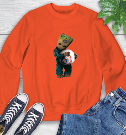 MLB Groot Guardians Of The Galaxy Baseball Sports New York Mets Sweatshirt 4