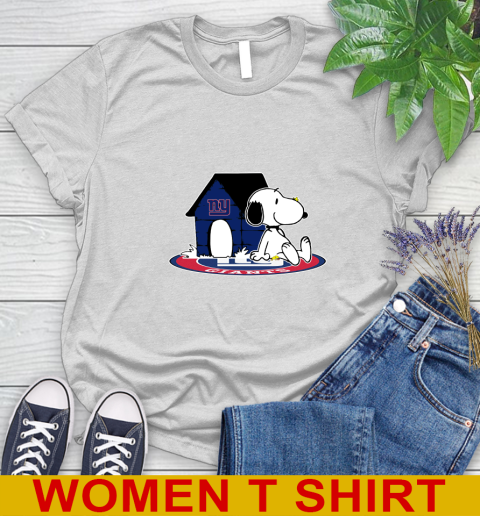 NFL Football New York Giants Snoopy The Peanuts Movie Shirt Women's T-Shirt