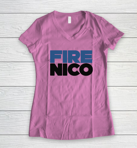Fire Nico Women's V-Neck T-Shirt 6