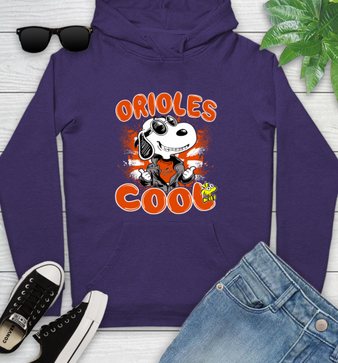 MLB Baseball Baltimore Orioles Cool Snoopy Shirt Youth Hoodie 6 MLB Baseball Baltimore Orioles Cool Snoopy Shirt Youth Hoodie - Image 6