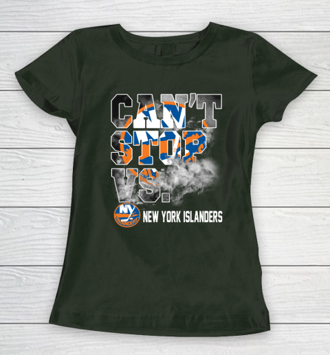 NHL New York Islanders Hockey Can't Stop Vs Women's T-Shirt 4