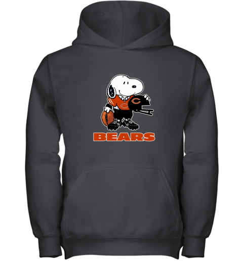 Snoopy A Strong And Proud Chicago Bears Player NFL Youth Hoodie