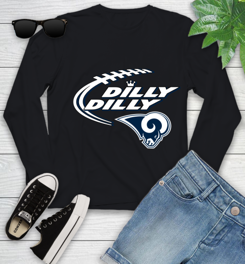 NFL Los Angeles Rams Dilly Dilly Football Sports Youth Long Sleeve 2