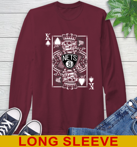 Brooklyn Nets NBA Basketball The King Of Spades Death Cards Shirt Long Sleeve T-Shirt 7
