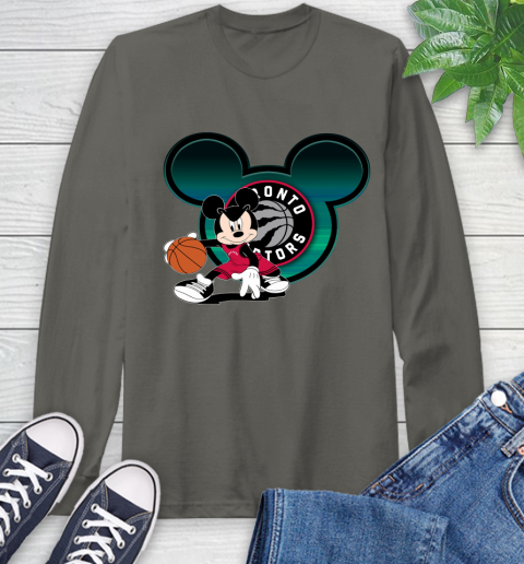 NBA Toronto Raptors Mickey Mouse Disney Basketball Long Sleeve T-Shirt 8