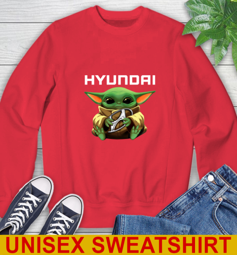 Star Wars Baby Yoda Hugs Hyundai Car Shirt 36