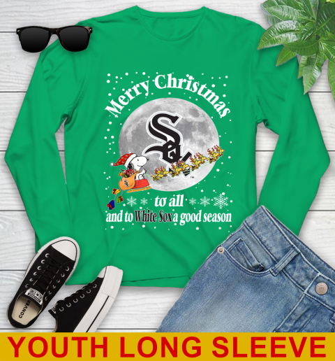 White Sox Merry Christmas To All And To White Sox A Good Season MLB Baseball Sports Youth Long Sleeve 7